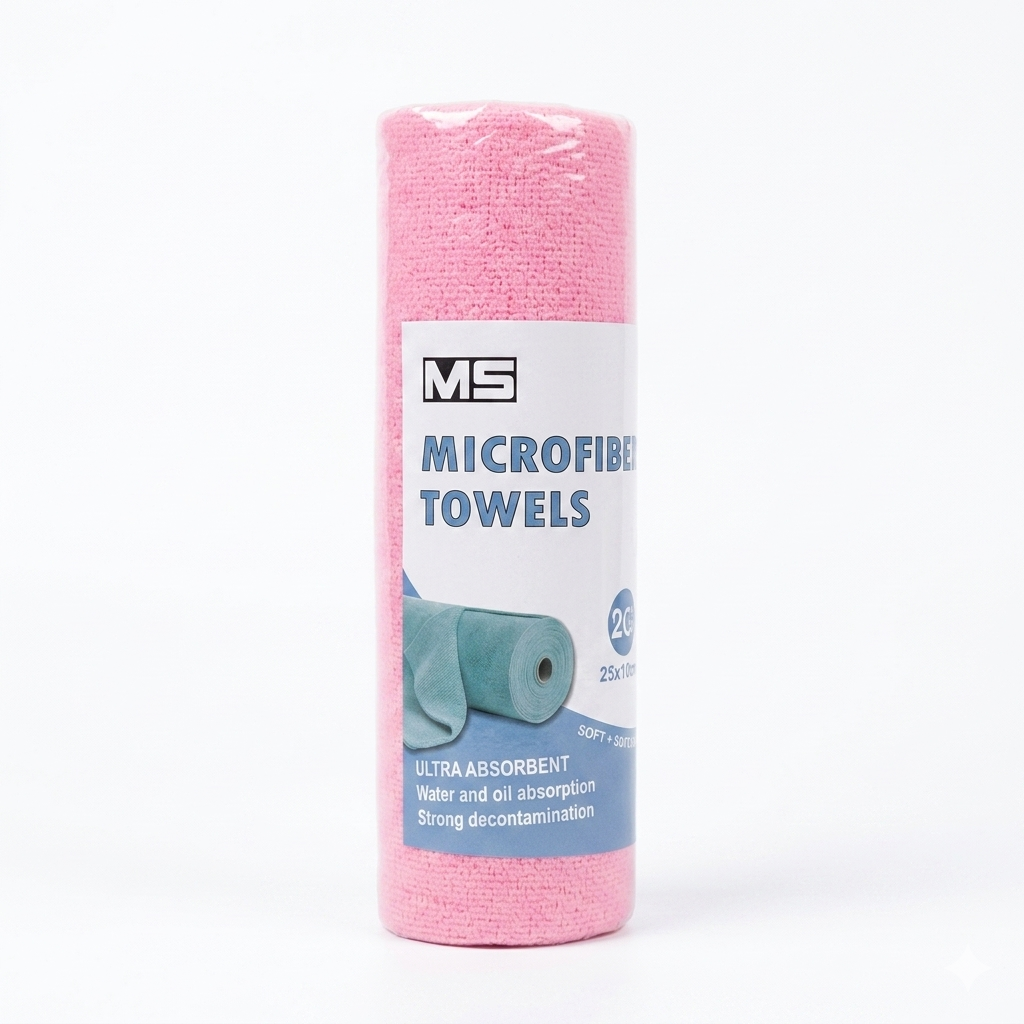 Microfiber Towel 25x25CM x20pcs for 4000 washes Reusable ,Tearable , Washable, for Kitchen and Car accessories